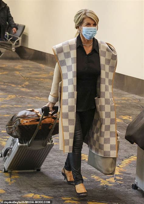 julie bishop louis vuitton coat|Julie Bishop has stepped out in style .